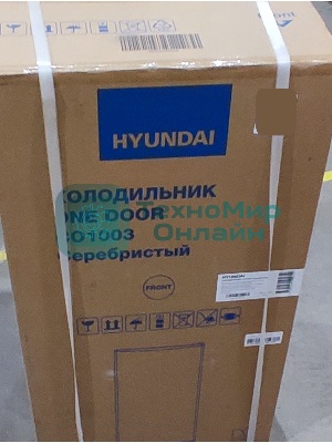 (Поврежденный товар) Холодильник Hyundai CO1003 серебристый [См.описание!]