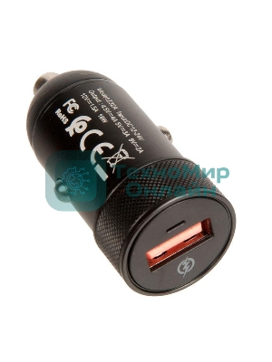 Автомобильная зарядка (от прикуривателя) HOCO Z32A Flash power Fully compatible car charger, черный
