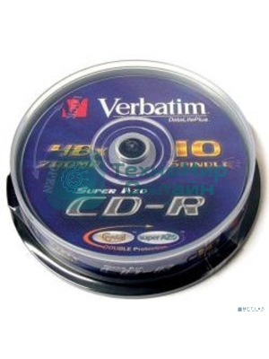 Диск CD-R Verbatim 700Mb 52x Cake Box (10шт) (43437)