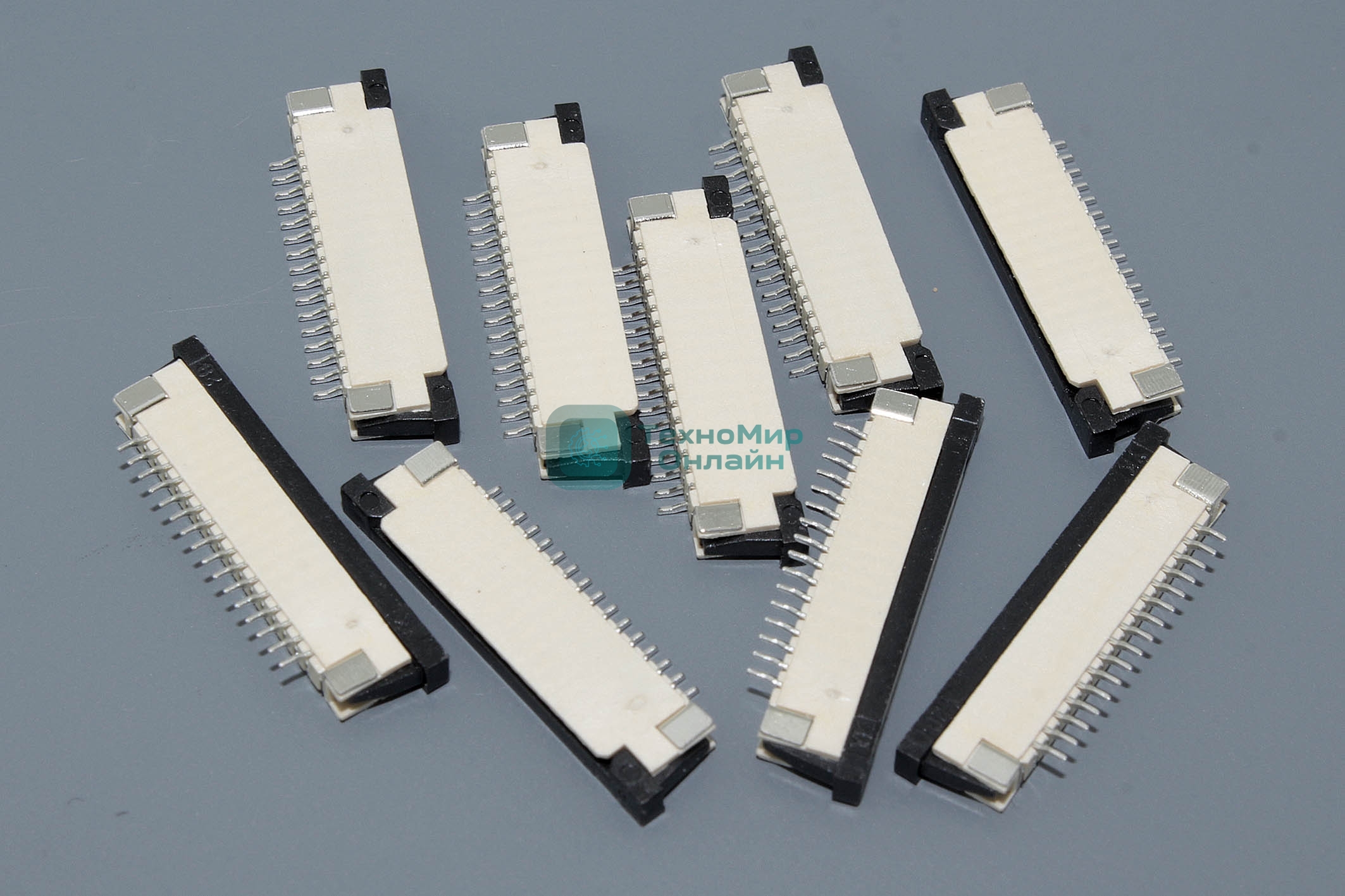 Разъем FPC Half Coverage Top Contact 1.0K-BS-16PWB 16 pin высота 2мм шаг 1мм 10 шт