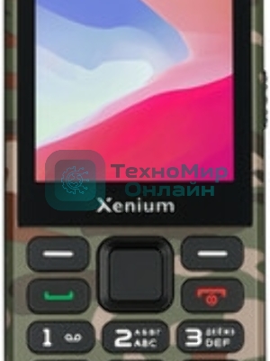 Мобильный телефон Xenium X300 зеленый камуфляж