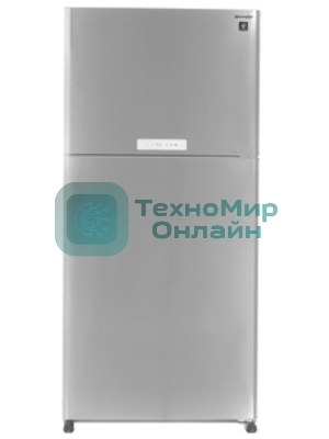 Холодильник Sharp SJ-XG60PMSL серебристый двухкамерный 422/178 л морозилка сверху, No Frost