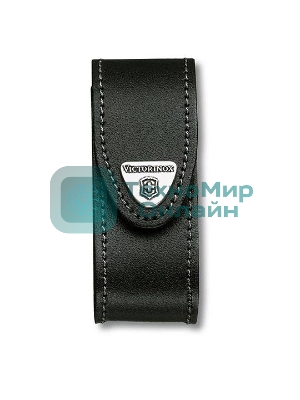 Чехол из нат.кожи Victorinox Leather Belt Pouch (4.0520.3) черный с застежкой на липучке без упаковки