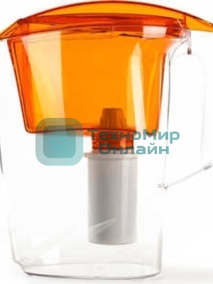 Фильтр Гейзер Дельфин оранжевый прозрачный 62035, 3,0 л (уп-ка 6шт)