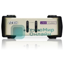 Переключатель ATEN KVM Switch CS82U-AT KVM-переключатель, VGA/SVGA+KBD+MOUSE, 1> 2 блока/порта/port PS2/USB, с KVM-шнурами PS2/USB 2х1.2м