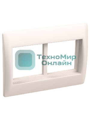 Рамка 4 мод. Праймер с суппортом 75 мм бел. IEK CKK-40D-RSU4-075-K01