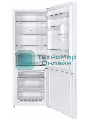 Холодильник Maunfeld MFF1857NFW белый мат. инвертер двухкамерный 336/117л морозилка снизу