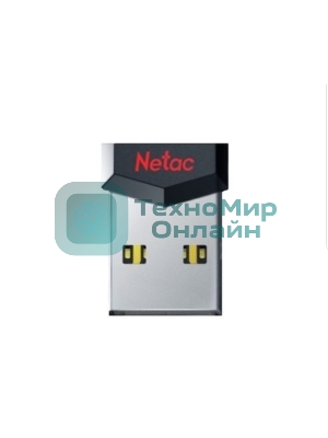 Флешка USB Netac UM81 (NT03UM81N-064G-20BK), 64Gb, USB 2.0, R/W 30/10, черный/красный