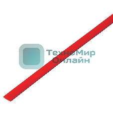 Трубка термоусаживаемая PROconnect ТУТ 50,0/25,0мм, красная, упаковка 10 шт. по 1м,