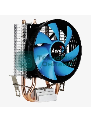 Кулер для процессора AeroCool/Formula Verkho 2 серебристый, 90 мм, алюминий/медь, 2000 об/мин, 25 дБ, 4 pin, 110 Вт, 125 мм