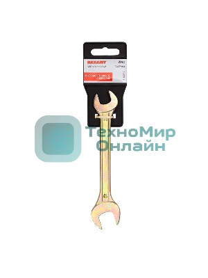 Ключ гаечный рожковый Rexant 13х17 мм, желтый цинк