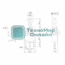 Тумблер Rexant 250V 3А (3c) ON-ON однополюсный Micro