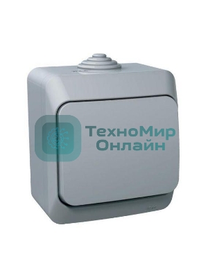 Выключатель 1-кл. ОП Этюд 10А IP44 сер. SchE BA10-041C