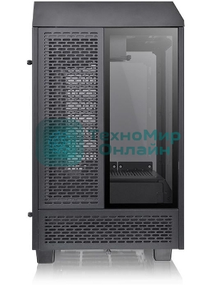 Компьютерный корпус Thermaltake The Tower 100 черный без БП ATX 2x120мм 2xUSB 3.0 1xUSB3.1 audio bott PSU