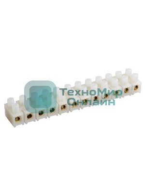 Зажим винтовой ЗВИ-10 н/г 2.5-6 кв.мм 12 пар IEK UZV4-010-06