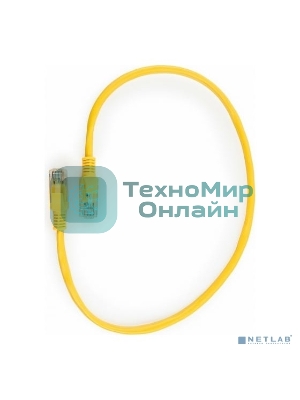 Патч-корд UTP Cablexpert cat.5e, 0.5м, литой, многожильный, желтый