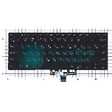 Клавиатура для ноутбука Asus ZenBook Flip 14 UX461FA черная с подсветкой