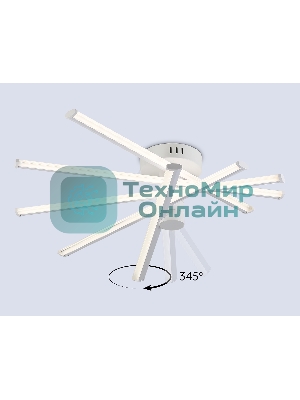 Потолочный светодиодный светильник Ambrella light FL6221 WH белый 70W 3000K-6400K 605*605*170 (ПДУ ИК)
