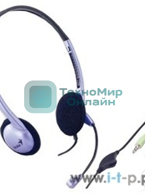 Гарнитура Genius HS-02B (31710037100) 2х mini jack 3.5mm