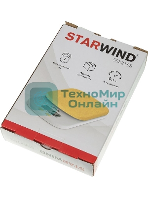 Весы кухонные Starwind SSK2158 макс. вес: 2 кг, оранжевый