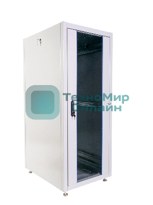 Шкаф телекоммуникационный напольный ЭКОНОМ 30U (600 × 600) дверь стекло, дверь металл