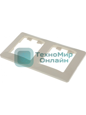 Рамка 2-м Glossa верт. беж. SchE GSL000206