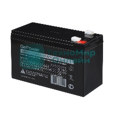 Аккумулятор свинцово-кислотный GoPower LA-1270 12V 7Ah клеммы T2/F2 (1/5)