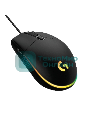 Мышь проводная Logitech G102 LIGHTSYNC черный, 8000 dpi, USB, кнопки - 6