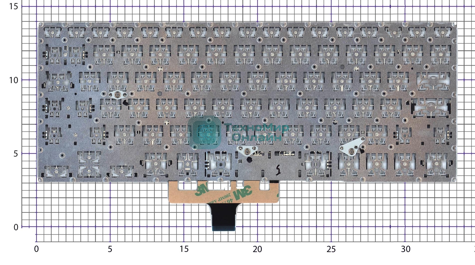 Клавиатура для ноутбука Asus ZenBook Flip 14 UX461FA черная с подсветкой