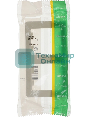 Рамка 2-м Glossa верт. беж. SchE GSL000206