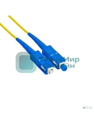 Патч-корд волоконно-оптический ExeGate FC-S-9-SC-SC-3M-LSZH (Шнур ВО SM 9/125 (OS2/G.652.D), SC/UPC-SC/UPC, Simplex, LSZH, 3 м)