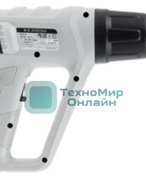 Фен технический ИНТЕРСКОЛ ФЭ-2000ЭМ, 2000Вт,50-600°С,поток 300-500л/мин,дисплей,0.77кг 385.0.1.00