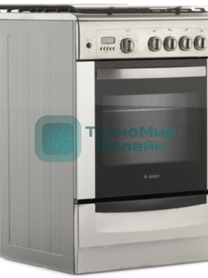 Плита газовая Gefest ПГ 6100-04 0004 серебристый, конфорок 4 шт, духовка 52 л, 60 см x 85 см x 60 см