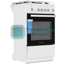 Плита комбинированная De Luxe 5040.40ГЭ (КР) ЧР белый, конфорок 4 шт, духовка 43 л, 50 см x 85 см x 50 см