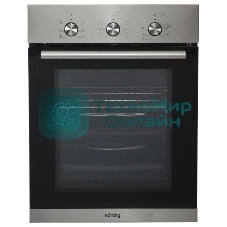Встраиваемая электрическая духовка Korting OKB 4630 CMX/59.6 х 45 x 55 см, 6 режимов нагрева, механическое управление, утапливаемые переключатели, таймер, нержавеющая сталь