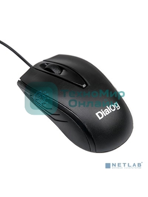 Мышь проводная Dialog Comfort MOС-17U черный, 1200 dpi, USB, кнопки - 3