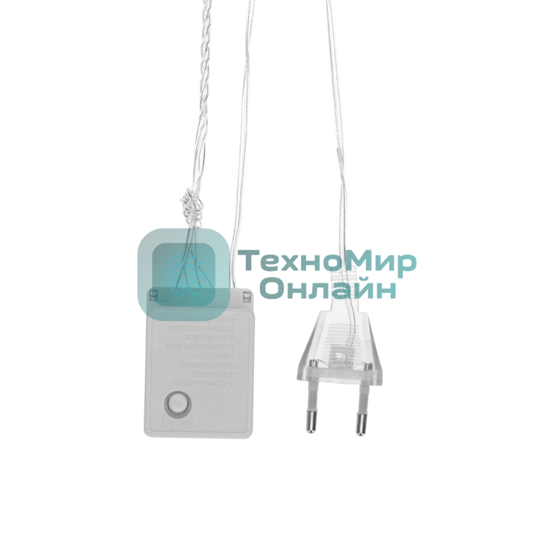 Гирлянда Neon-night Светодиодный Дождь 3х2 м, свечение с динамикой, прозрачный провод, 230 В, розовый