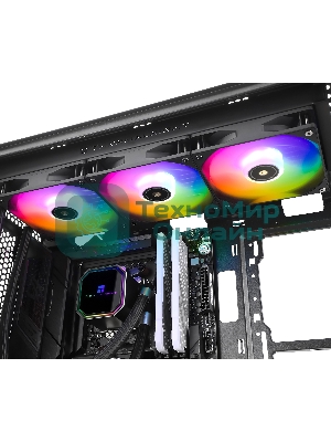 Система жидкостного охлаждения Thermalright Frozen Prism 360 ARGb Soc-AM5/AM4/1151/1200/2066/1700 черный 4-pin 27dB Al Ret (F-PRISM-360-BL-ARGb)