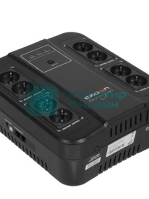Источник бесперебойного питания CMUS-275 EURO SMART/850 ВА/480 Вт/8 х CEE 7 (евророзетка)