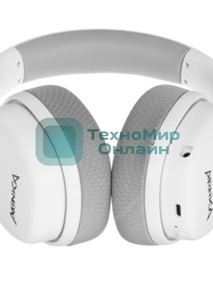 Гарнитура Marvo HG9070W Monka Echo RS белый, беспроводная + проводная, радиоканал, до 10 ч, подсветка, совместимость с PS5, Xbox