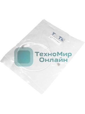 Патч-корд LANMASTER UTP TWT-45-45-0.5-WH вилка RJ-45-вилка RJ-45 cat.5е 0.5м белый ПВХ