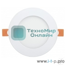 Светильник IEK LDVO0-1602-1-7-K02 ДВО 1602 белый круг LED 7Вт 4000К IP20 алюм. корпус, диам 120 мм