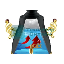 Самовар Centek CT-0092 B (черн+рисунок+золото), 4.0л, 2300 Вт, поддерж.t + LED индикатор