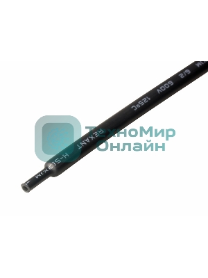 Трубка термоусадочная Rexant 6.0/2.0 1м с клеев. подсл. черный