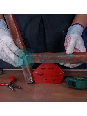 Магнитный угольник-держатель для сварки Rexant на 6 углов усилие 11,3 кг