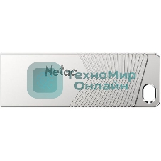 Флешка USB Netac UM1 (NT03UM1N-032G-32PN), 32Gb, USB 3.2, R/W 150/45, серебристый