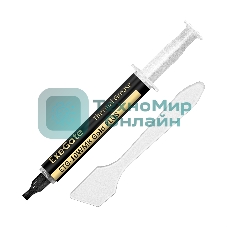 Термопаста ExeGate EX296086RUS ETG-10WMK Gold PLUS (10,4 Вт/(м•К), 4г, шприц с лопаткой)