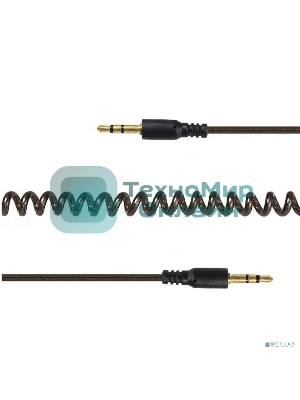 Кабель аудио Cablexpert CCA-405-6, Jack3.5 - Jack3.5, 2м, спиральный