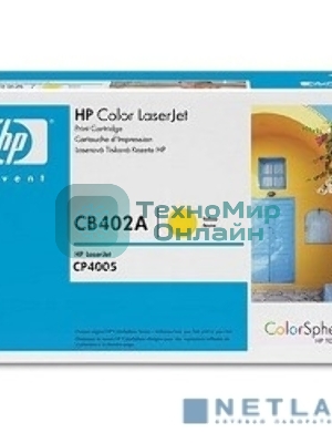Картридж лазерный HP CB402A желтый CP4005