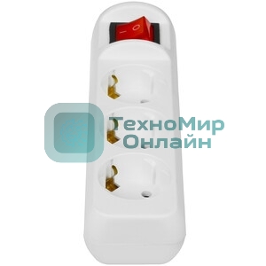 Удлинитель электрический ЭРА UDL-16-230-E Greenline 2 розетки с заземлением 3м ПВС 3x1мм2